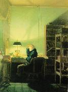 Georg Friedrich Kersting, Lesender Mann beim Lampenlicht